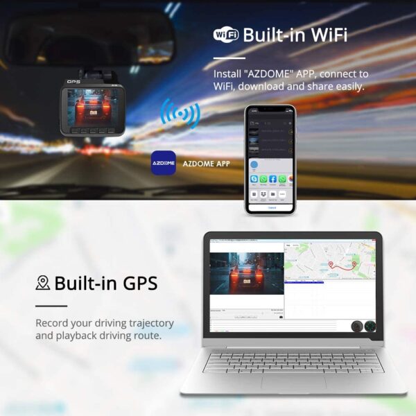 Portable 4K 2160P Dual Lens Dashcam with G-Sensor - Image 4