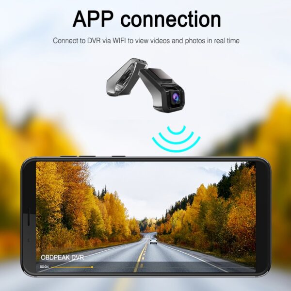 1080p WiFi Night Vision G-Sensor Dash Camera for Cars - Image 5