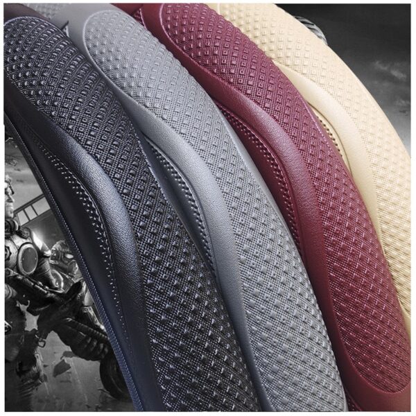 Anti-Slip PU Leather Car Steering Wheel Cover - Image 6