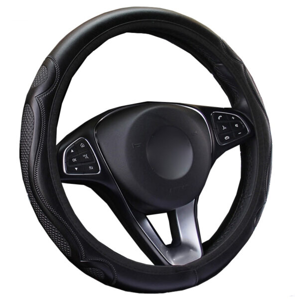 Anti-Slip PU Leather Car Steering Wheel Cover