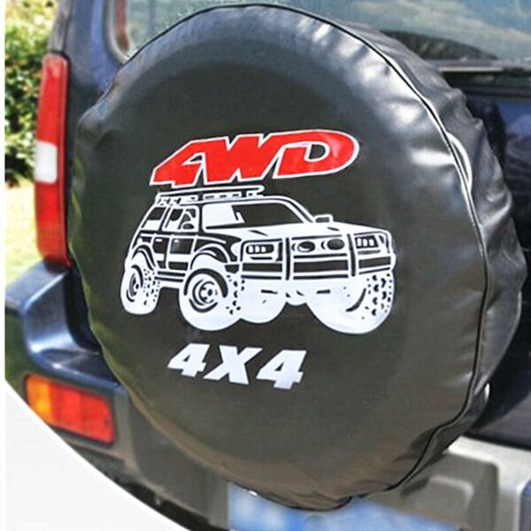 Waterproof PVC Leather Spare Wheel Cover - Image 3