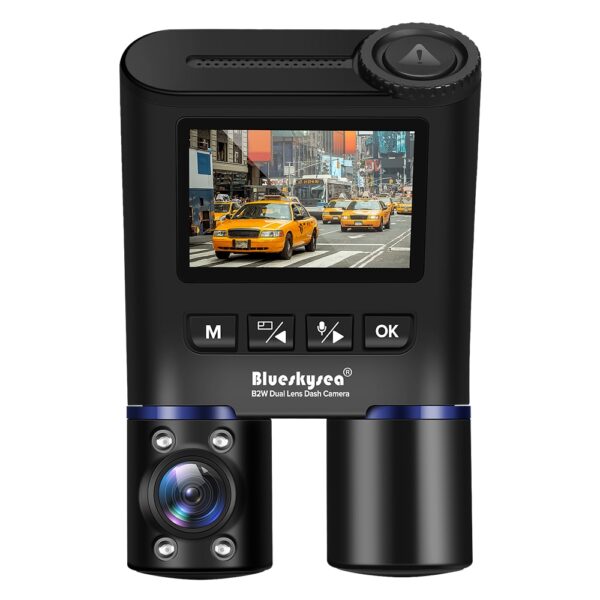 Built in GPS WiFi G-Sensor Dual Lens Dashcam